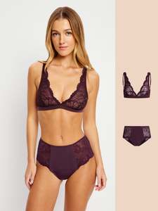New: Plum Perfection Bralette & Hi Waist Brief Set