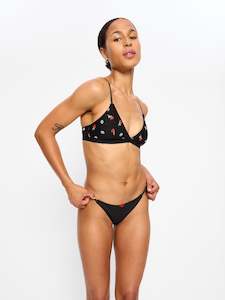 Intimates V Day Bralette Black Rose