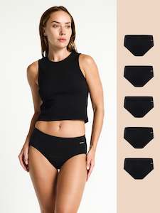 Basic Mid-Rise Brief Moderate 5 Pack