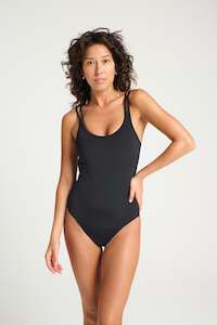 One Pieces: Swimwear One Piece Light-Moderate Black