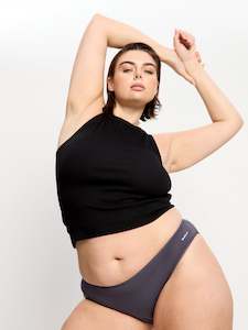 Light Moderate Absorbency: Basic Cheeky Bikini Light-Moderate Steel