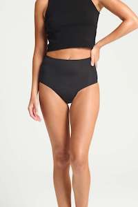 Seamfree Full Brief Heavy-Overnight Black