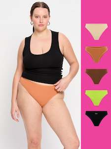 Basic Brazilian Everyday 5 Pack Neutral Neon Multi