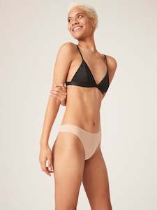 Perspiration: Seamfree Thong Light Cashew