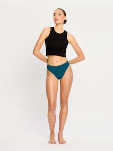 Modicomfort Seamless Hi Waist Cheeky Moderate Teale Blue