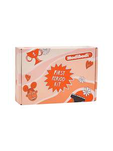 Teen First Period Kit with Hipster Bikini Moderate Black