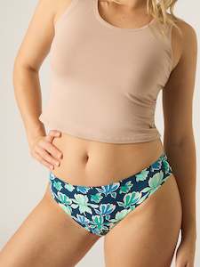 Seamfree: Seamfree Bikini Moderate Midnight Blue Floral