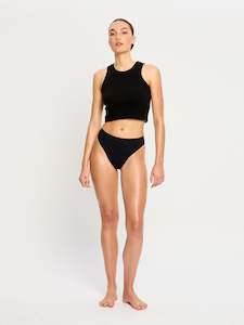 Seamfree Hi Waist Cheeky Moderate Black