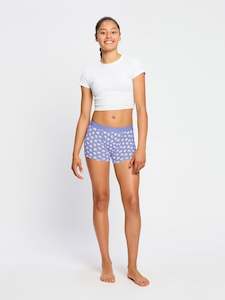 Moderate Absorbency: Teen Hipster Boyshort Moderate Giggly Ghost Blue