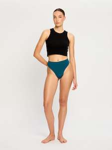 Modicomfort Seamless Hi Waist Thong Light Teale Blue