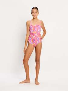 Teen Swimwear: Marine Dream Teen Swimwear One Piece Light Tropicana Crush