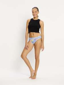SmileyWorld® | Modibodi Classic Bikini Super Happy Daisy Blue