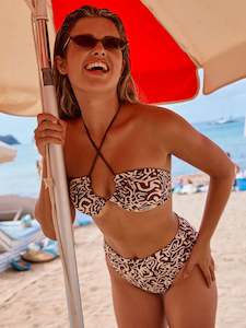 New: Swimwear Hi-Leg Bottom Light Sea Swirl