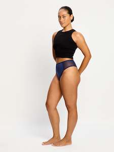 Brief: Allure Hi Waist Brief Moderate Night sky Blue