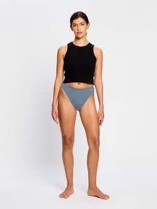 Puma X Modibodi Seamfree Active Hi-Leg Cheeky Moderate Native Blue