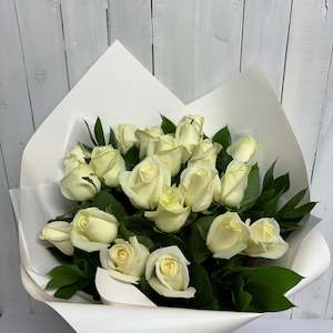 Limited Special -Classic and gorgeous bouquet of 20 stems of our beautiful white roses