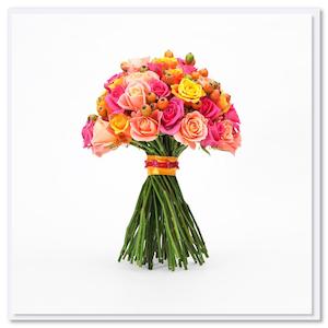 New Baby 1: Card - Rose Bouquet