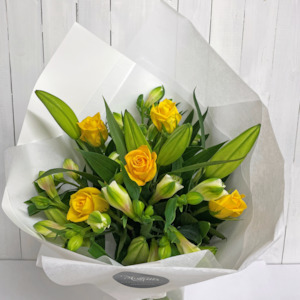 Seasonal Collection: Lily & Bright Rose Bouquet