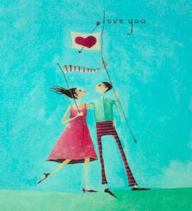 Mini Card - "love you"