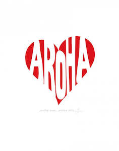 Valentines Day: Card - "Arohamai, Aroha Atu"