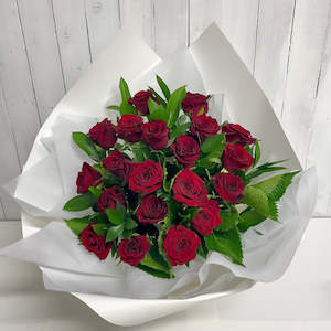 Bouquets: Lots of Love - Stunning bouquet of 20stems of our red roses beautifully presented  **SUPER SPECIAL**