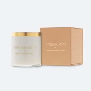 Gifts For Her: Lyttelton Lights Sandalwood & Vanilla Candle