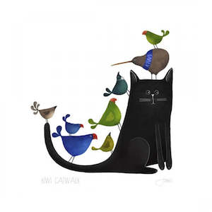 Gifts For Him: Card - "kiwi catwalk"
