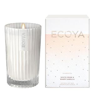 Ecoya White Musk & Warm Vanilla Celebration Candle