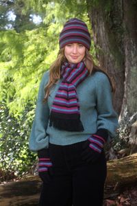 Merino Possum Scarf – The Multi Stripe