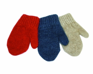 Products: Kids Plain Mittens in Possum Merino