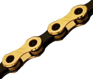 Drivetrain Parts: KMC Chain Ti-N GOLD/BLACK - 12 SPD