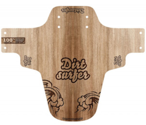 Mudguards: Dirtsurfer Wood Cut Logo Mudguard