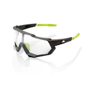 Glasses Goggles: 100% Speedtrap Photocromic Sunglasses - Soft Tact Cool Grey