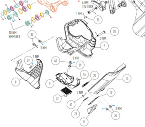 E Bike Electronics: Focus Motor Cover Spare Parts Jam2 Sam2 Sam2 2023 - 2024