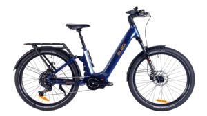 Electric Bikes: Black Glide ST Full Suspension Step Thru E-Bike