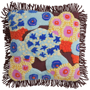 Sage & Clare Cora Tufted Cushion - Garnet