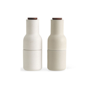 Salt And Pepper Grinders: Audo Bottle Grinder - Sand Ceramic - 2pc