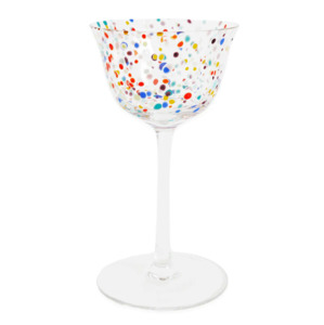Glassware: Kip & Co Party Speckle Coupe Glass 2 Set