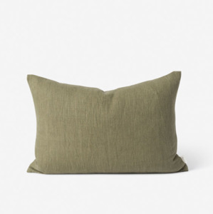 Kitchen Linens: Citta Linen Cotton Cushion Cover Thyme