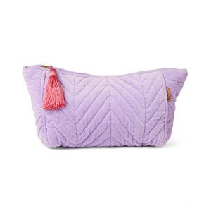 Kip & Co Lilac Velvet Toiletry Bag