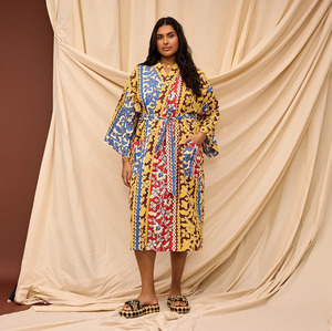 Sage & Clare Thea Cotton Robe - Vermillion