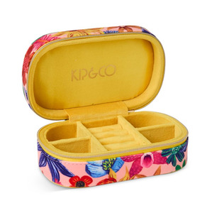 Kip & Co Wild Flowers In Bloom Velvet Travel Jewellery Box