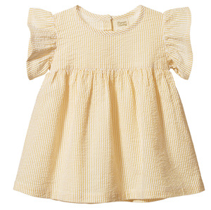 Nature Baby Bonnie Dress Golden Stripe