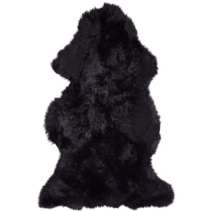Sheepskins And Reindeer Hides: Natures Collection Long Wool Sheepskin Black
