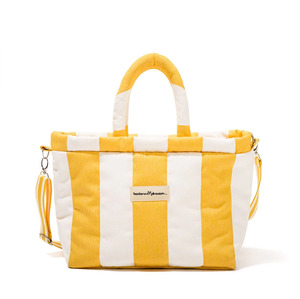 Business & Pleasure The Cloud Cooler Tote Bag - Crew Mimosa Yellow Stripe