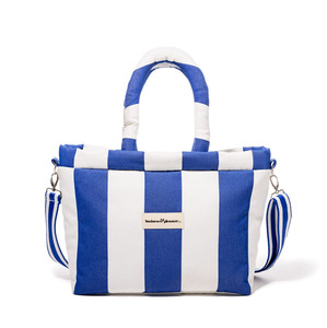 Business & Pleasure The Cloud Cooler Tote Bag - Crew Mediterranean Blue Stripe