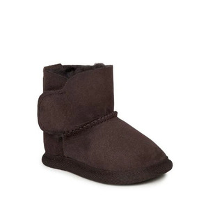 Childrens Footwear: Emu Platinum Baby Bootie Chocolate