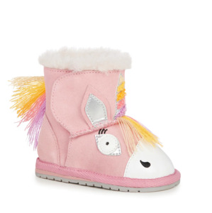 Childrens Footwear: Emu Magical Unicorn Walker Pale Pink
