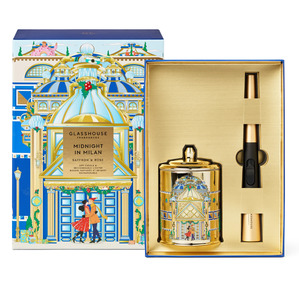 Homewares: Glasshouse Christmas Candle & USB Lighter Gift Set - Midnight in Milan