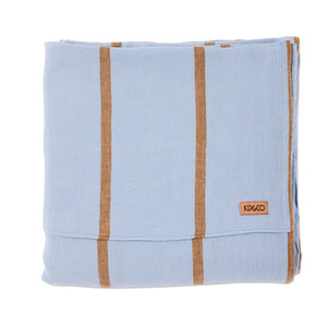 Kip & Co Como Stripe Linen Flat Sheet